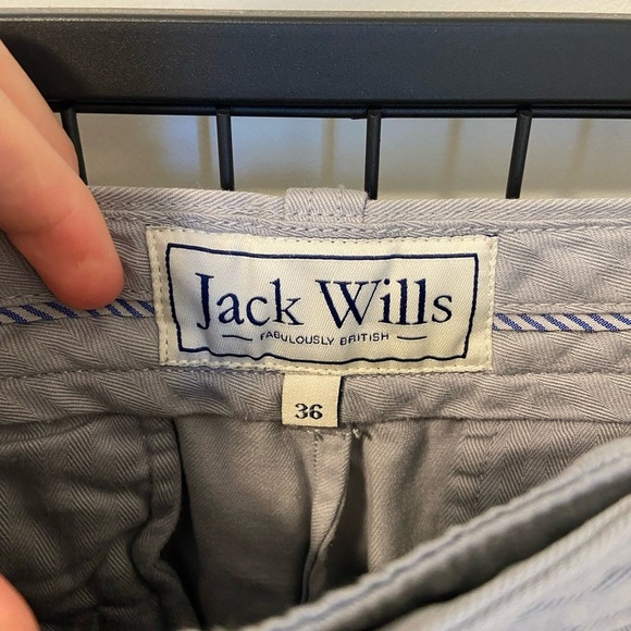NWOT | Jack Wills‎ gray khaki shorts — 36” waist - Picture 4 of 6